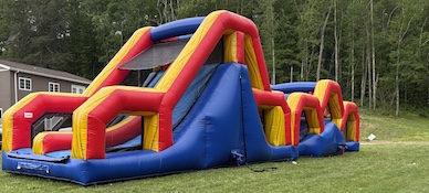 Ninja inflatable obstacle course