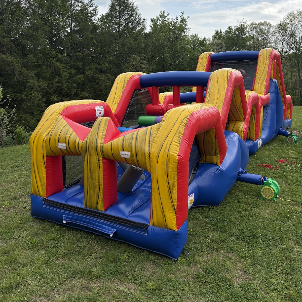 Ninja inflatable obstacle course