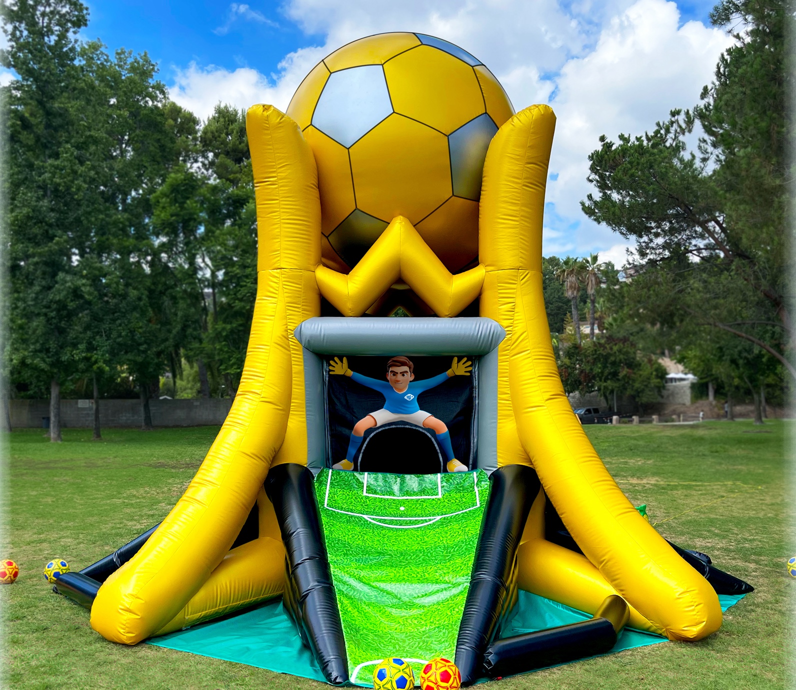 Gold Cup Soccer inflatable